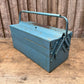 Retro Vintage Metal Engineers Toolbox Rustic Patina Tool Chest