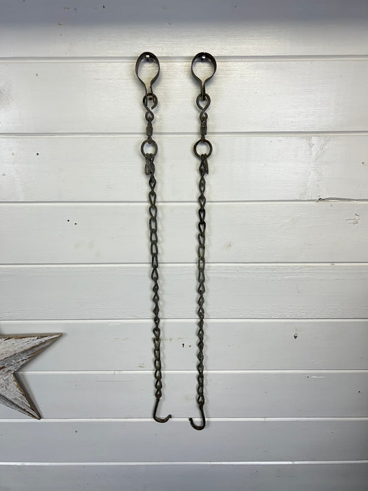 Vintage Chains For Antique Wooden Shoulder Yoke Water Bucket Milk Carrier