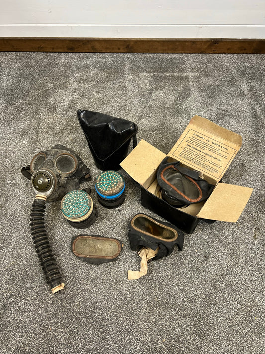 WW2 Gas Mask Respirator Job Lot Vintage Army Avon Mk.4 1930's 1940's Military Display