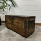 Vintage Wooden Toolbox Carpenter Tool Chest Box Decor Side Table