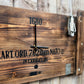 Rustic Wooden Clock Reclaimed Ammo Box Vintage Industrial Home Kitchen Wall Decor