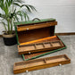 Vintage Wooden Carpenters Large Tool Chest Toolbox Storage Rustic Industrial Coffee Table