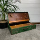 Vintage Wooden Carpenters Large Tool Chest Toolbox Storage Rustic Industrial Coffee Table