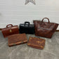 Vintage Leather Bag Job Lot x5 Tote Bag Briefcase Suitcase Bundle Vintage Display