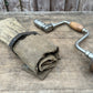 Vintage Retro P&B Hand Brace Drill & Canvas Tool Rool With Auger Drill Bits