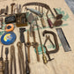 Job Lot of Old Garage Engineer Tools Vintage Rustic Patina Restoration Display