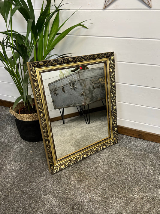 Gilt Frame Mirror Vintage Style Wall Mirror Gold Boho Art Nouveau Retro Art Deco Home Decor