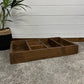 Vintage Wooden Tool Tray Carpenters Toolbox Insert Rustic Compartment Storage