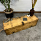 Vintage Wooden Storage Chest Rustic Industrial Home Toy Box Blanket Slipper Box