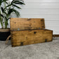 Vintage Wooden Storage Chest Rustic Industrial Home Toy Box Blanket Slipper Box