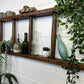 5x Vintage Glass Bottles Plain Green Decorative Codd Shelf Decor Wedding Decor Rustic Home Deco