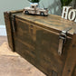 Wooden Ammo Box Vintage Rustic Storage Chest Industrial Trunk Coffee Table