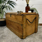Rustic Wooden Chest Trunk Blanket Box Vintage Farmhouse Coffee Table Ottoman