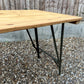 Wooden Folding Trestle Table VGC Rustic Farmhouse Dining Wedding Reclaimed Ex Army Industrial Office Desk