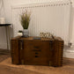 Wooden Ammo Box Vintage 1988 Rustic Storage Toy Chest Industrial Trunk Coffee Table
