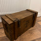 Wooden Ammo Box Vintage 1988 Rustic Storage Toy Chest Industrial Trunk Coffee Table