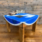 Rustic Road Traffic Sign Coffee Table Reclaimed Retro Side Table Man Cave