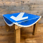 Rustic Road Traffic Sign Coffee Table Reclaimed Retro Side Table Man Cave