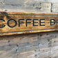 Rustic Coffee Bar Wall Sign Handmade Industrial Cafe Restaurant Kitchen Reclaimed Décor