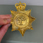 Civil Nuclear Constabulary Obsolete Enamel Bobby Helmet Badge Plate Queens Crown