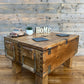 Rustic Wooden Chest Coffee Table With Storage Farmhouse Shabby Chic Side Table