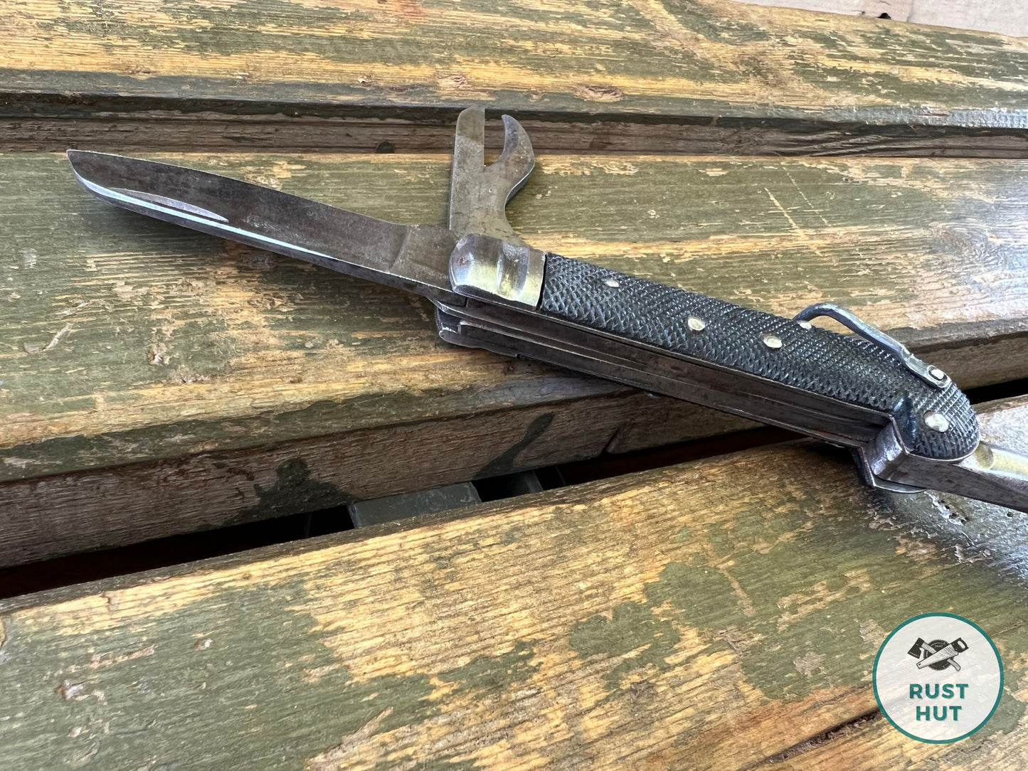 Vintage Army Folding Jack Knife Clasp Knife Military Survival Pen Knife