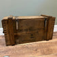 Wooden Ammo Box Vintage 1971 Rustic Storage Toy Chest Industrial Trunk Coffee Table