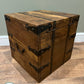 Vintage Wooden Chest Rustic Farmhouse Trunk Home Storage Coffee Table Blanket Box