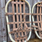 Vintage Rustic Snowshoes British Army Reclaimed Ski Winter Decor
