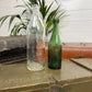 2x Vintage Large Glass Bottles Glass Vase Shelf Decor Rustic Display Home Decor