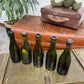 5x Vintage Green Glass Bottles "Davies Gainsboro" Decorative Codd Shelf Decor Wedding Decor Rustic Home Deco