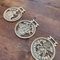 Set of 3x Horse Brass Six Pence One Penny Half Penny 1983 Job Lot