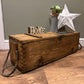 Vintage Wooden Ammo Box Army Crate Rustic Chest Industrial Side Coffee Table
