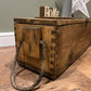 Vintage Wooden Ammo Box Army Crate Rustic Chest Industrial Side Coffee Table