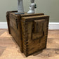 Wooden Ammo Box Vintage 1971 Rustic Storage Toy Chest Industrial Trunk Coffee Table
