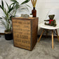 Vintage Tea Crate Wooden Rustic Chest Bedroom Table Coffee Shop Bar Prop Decor Farmhouse Side Table