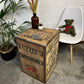 Vintage Wooden Tea Crate Side Table Chest Rustic Coffee Table Bedside Farmhouse