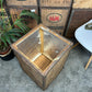 Vintage Wooden Tea Crate Rustic Farmhouse Chest Side Coffee Decor Table Box