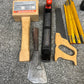 Vintage Tool Job Lot Hammer Saw Rasp File Wooden Folding Ruler