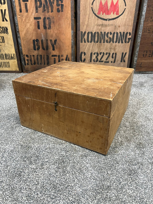 Vintage Wooden Tool Storage Box Carpenter Woodworking Tools