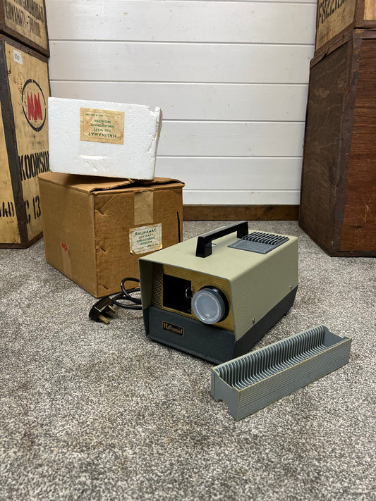 Vintage Retro Halinamat 300 Slide Projector In Box Retro Collectable