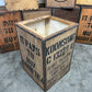 Vintage Tea Crate Wooden Side Table Chest Rustic Coffee Table Farmhouse Decor Prop