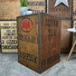Vintage Wooden Tea Chest Side Table Rustic Coffee Table Home Display Decor