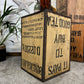 Vintage Tea Chest Side Table Rustic Wooden Coffee Table Home Display Decor