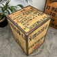 Vintage Tea Chest Side Table Rustic Wooden Coffee Table Home Display Decor