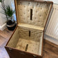 Vintage Square Steamer Trunk Coffee Side Table Original Travel Storage Trunk