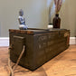 Wooden Ammo Box Vintage Rustic Storage Chest Industrial Trunk Home Coffee Table