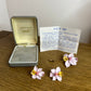Fleur 2000 Margot Cousins Bone China Stick Pin Brooch & Earring Set Vintage Orchid