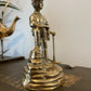 Vintage Brass Coal Mine Pit Miner Statue Decorative Figurine