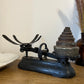 Vintage Cast Iron Weighing Scales Kitchen Grocery or Market Scales Rustic Farmhouse